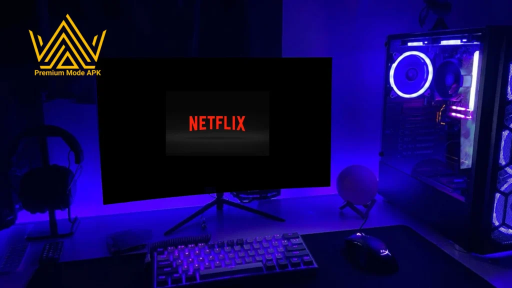 Netflix APK on laptop